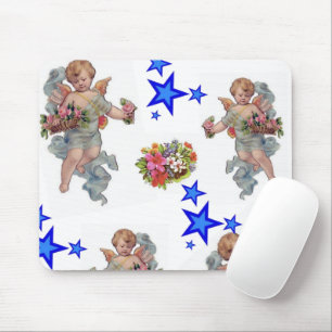 Angel Blue Stars Mouse Pad! Mouse Pad