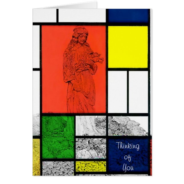 Angel Bouquet Thinking of You Card (Front)