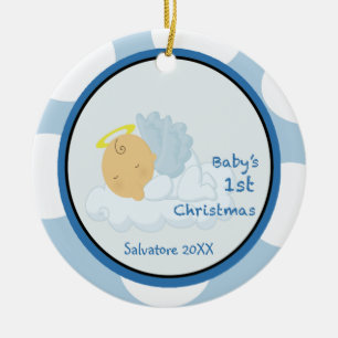 Angel Boy 1st Christmas Ornament