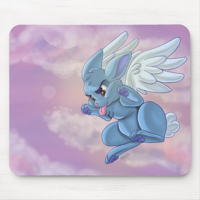 Angel Bunny Mouse Pad (Front)
