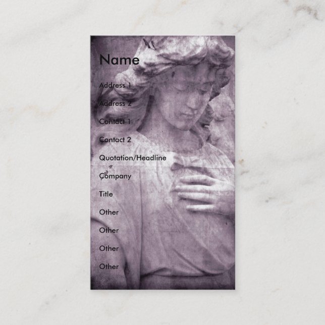 Angel  business card (Front)