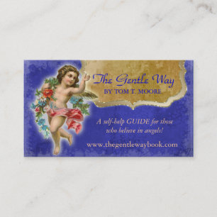 Angel Business Card Christian Spiritual Blue