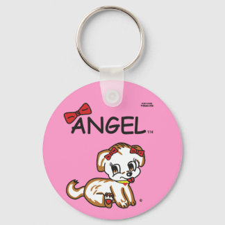 Angel Button Keychain