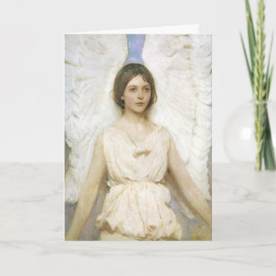 Angel by Thayer, Vintage Victorian Easter Holiday Card