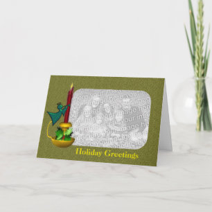 Angel Candle Christmas Holiday Photo Card