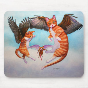 Angel Cat and Mouse Game Pad