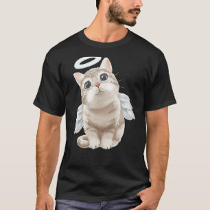 angel cat for cute little cats kitty kitten Adopti T-Shirt