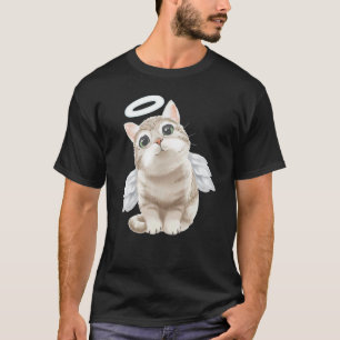 angel cat for cute little cats kitty kitten Adopti T-Shirt