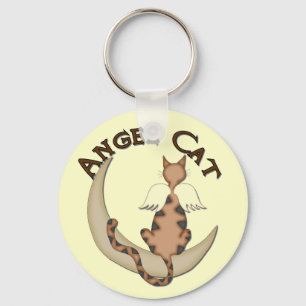 Angel Cat Key Ring