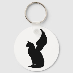 Angel Cat Keychain