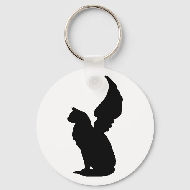 Angel Cat Keychain (Front)