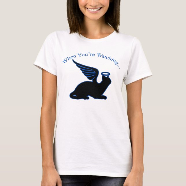 Angel Cat On The Front T-Shirt (Front)