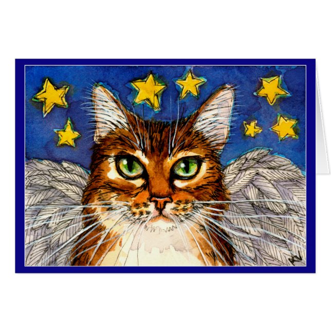 Angel Cat Rainbow Bridge (Front Horizontal)