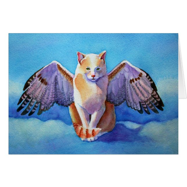 Angel Cat Red Tail Hawk (Front Horizontal)
