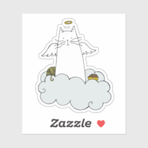 Angel Cat Sticker