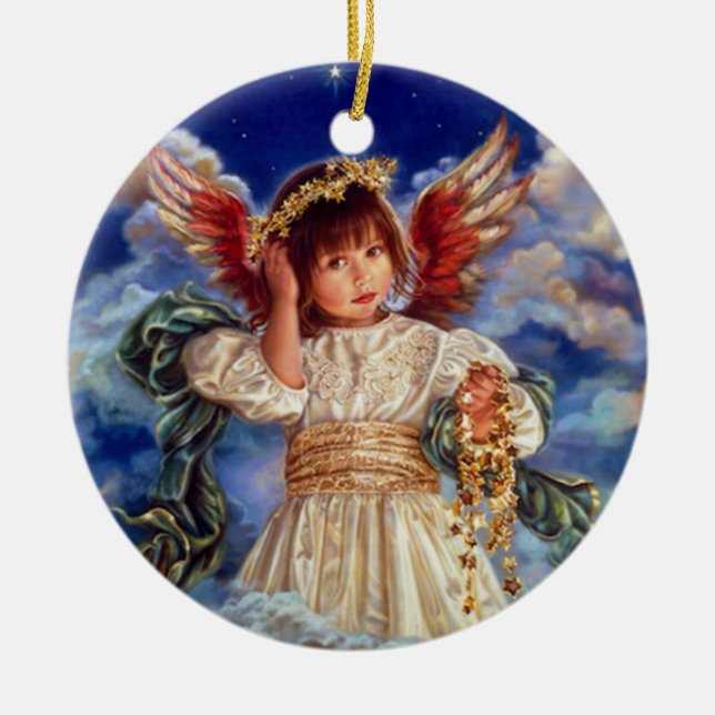 angel ceramic ornament (Front)