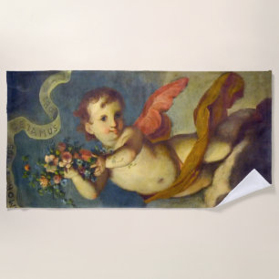 Angel Cherub  Beach Towel