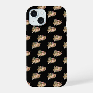 angel cherub black iPhone 15 case