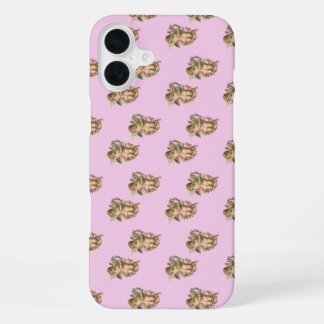 angel cherub pink iPhone 16 plus case