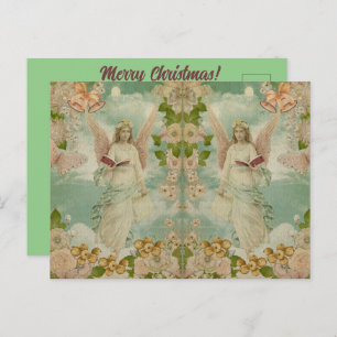 Angel Christmas Bells Postcard