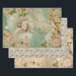 Angel Christmas Bells Wrapping Paper Sheet<br><div class="desc">Angel Christmas Bells design makes awesome gift for Christmas,  birthday. Perfect item for scrap booking,  decoupage or other DIY crafts at home,  school or kindergarten. Get your's today and make something beautiful!</div>