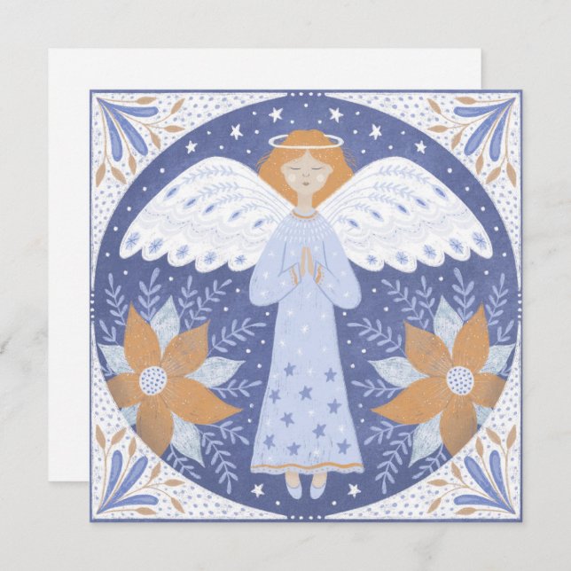 Angel Christmas card (Front/Back)