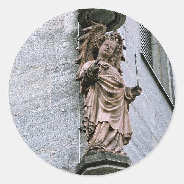 Angel Classic Round Sticker (Front)