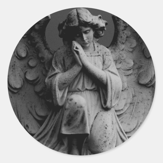 Angel Classic Round Sticker (Front)