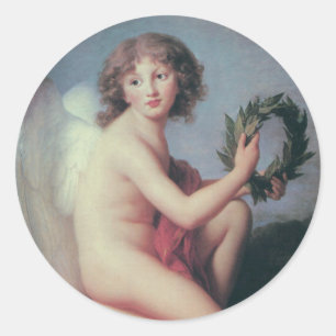Angel Classic Round Sticker
