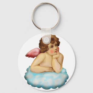 Angel Cloud Cupid Key Ring