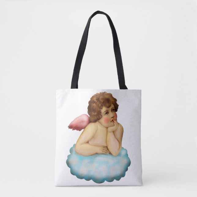 Angel Cloud Cupid Tote Bag (Front)