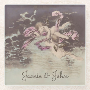 Angel Clouds - Glass Coaster