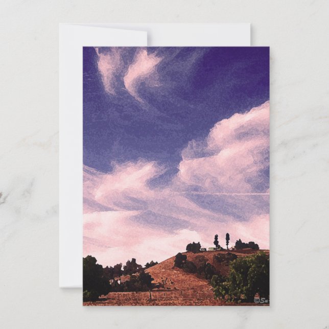 Angel Clouds on High Greeting Card (Front)