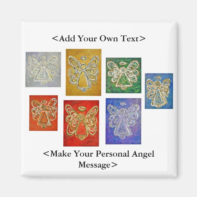 Angel Colour Series Magnet Customised Text Options (Front)