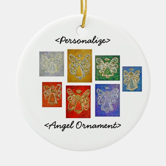 Angel Colour Series Ornament Customised Greeting (Front)