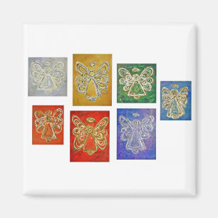 Angel Colour Series Paintings Magnets