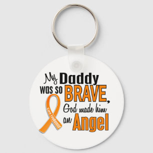 Angel Daddy Leukaemia Key Ring