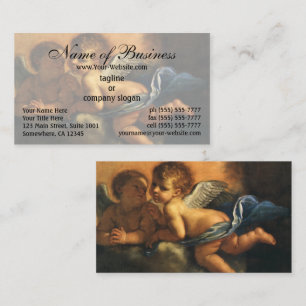 Angel detail, Patron Saints of Modena by Guercino Business Card