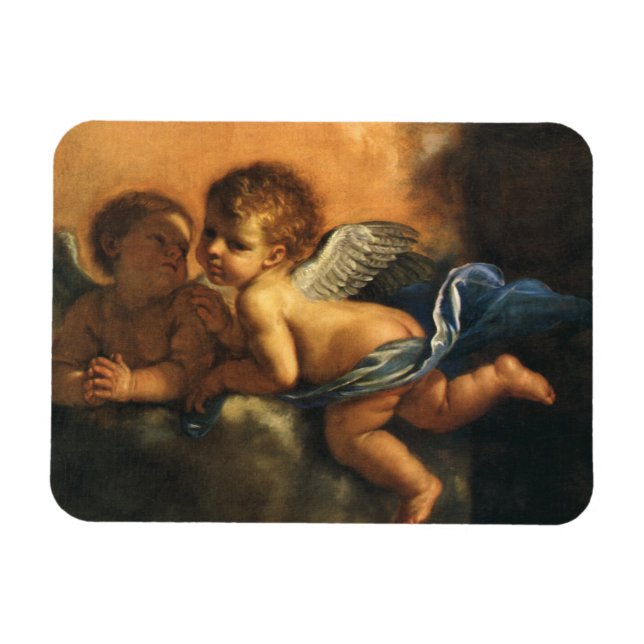 Angel detail, Patron Saints of Modena by Guercino Magnet (Horizontal)