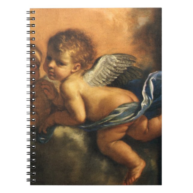 Angel detail, Patron Saints of Modena by Guercino Notebook (Front)