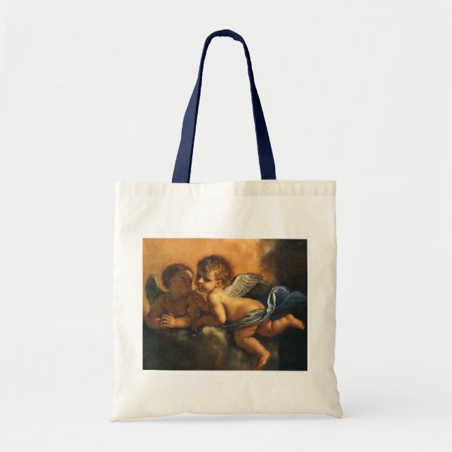 Angel detail, Patron Saints of Modena by Guercino Tote Bag (Front)