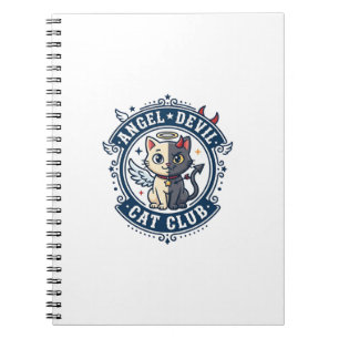 Angel Devil Cat Cat Mum Gift Idea - Angel Devil Ca Notebook