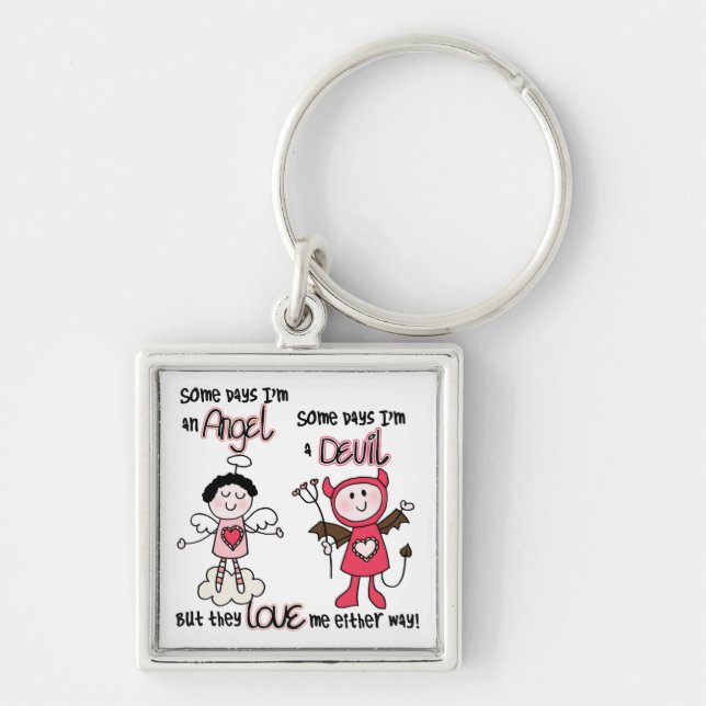 Angel Devil Key Ring (Front)