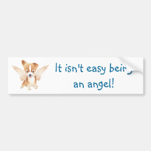 Angel Dog Jack Russell Terrier Gift Bumper Sticker