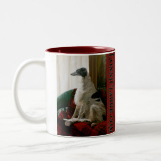 Angel Dog of the Universe Two-Tone Coffee Mug