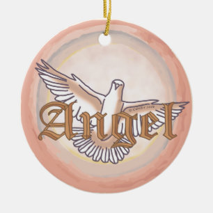 Angel Dove Ceramic Tree Decoration