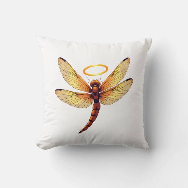 Angel Dragonfly Cushion (Front)