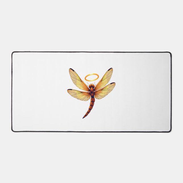 Angel Dragonfly Desk Mat (Front)