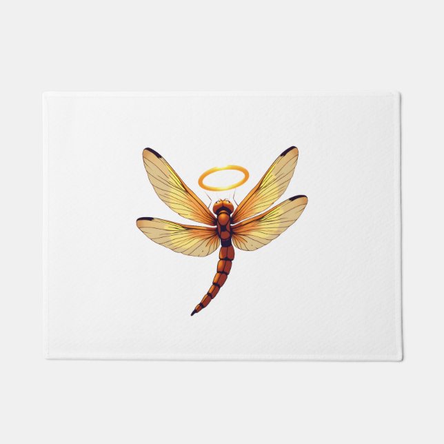 Angel Dragonfly Doormat (Front)