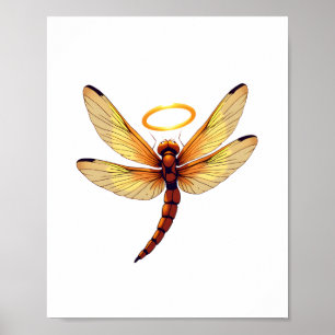 Angel Dragonfly Poster